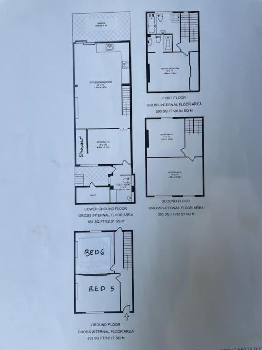 Вилла Beautiful London Victorian House, Sleeps 12 Экстерьер фото